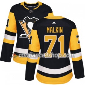 Adidas Maillot de Hockey Pittsburgh Penguins Evgeni Malkin 71 2017-2018 Noir Authentic - Femme